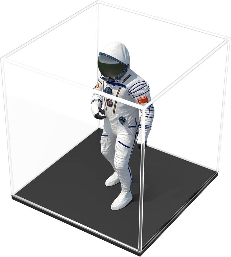 SVENJBB Acrylic Display Case, 5x5x5 Inch Clear Acrylic Boxes for Display, Self-Assembly Display Cases for Collectibles, Toys and Sport Goods - Image 1